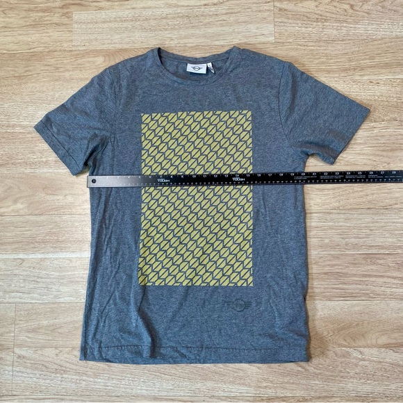 Mini Cooper T-Shirt Men’s Large Grey / Yellow Short Sleeve Tee Signat Wordmark - Picture 4 of 9